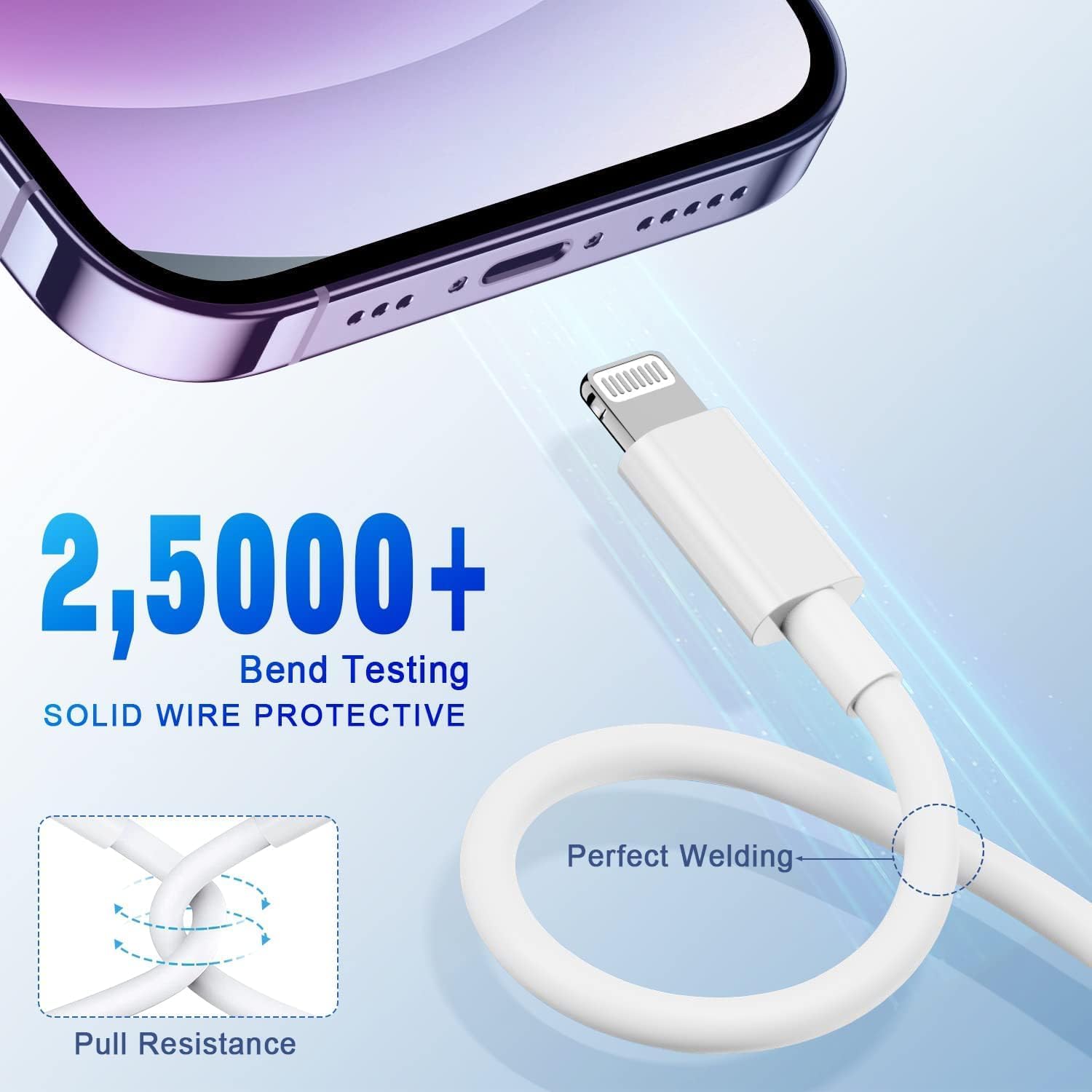 N2C 27W Type C to Lightning Fast Charging Cable With High-Speed Data Transfer