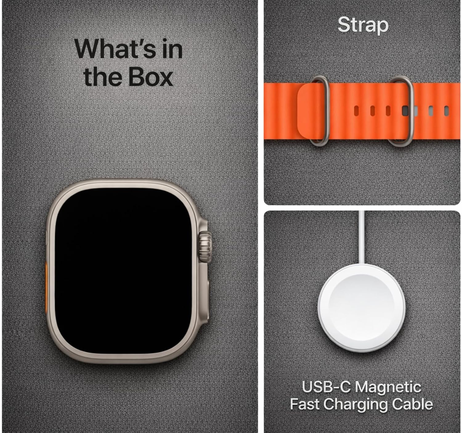 N2C Smartwatch 7 in 1 with Advanced Features, Bluetooth Connectivity, Orange Loop Strap, HD Touch Screen