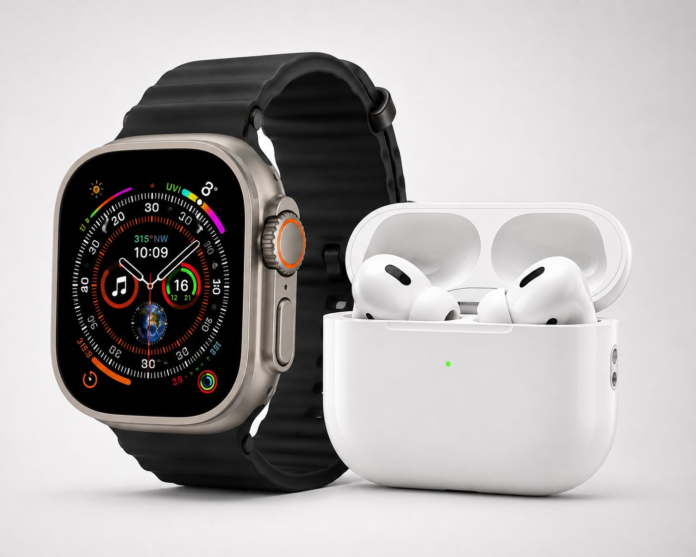 N2C 7 in 1 Combo Ultra Smart Watch with Earbuds For Men, Women & Kids i20 Ultra Smart Watch with 7 Multi Color Strap